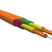 02-G50/CWJH-AD27,2-fiber, 50/125 µm, 3.9x6.6 mm, jacket color: orange