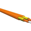 02-G50/CWJH-D27,2-fiber, 50/125 µm, 2.7x5.4 mm, jacket color: orange